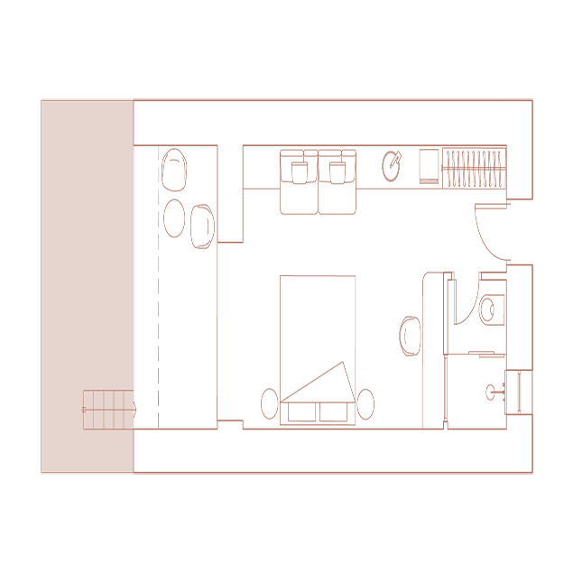 Aegean Sea View Pool Suite Layout